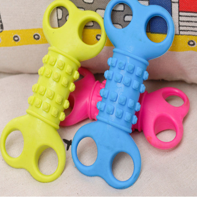 Silicone Bone Shape Chewing Toy Dog Pet